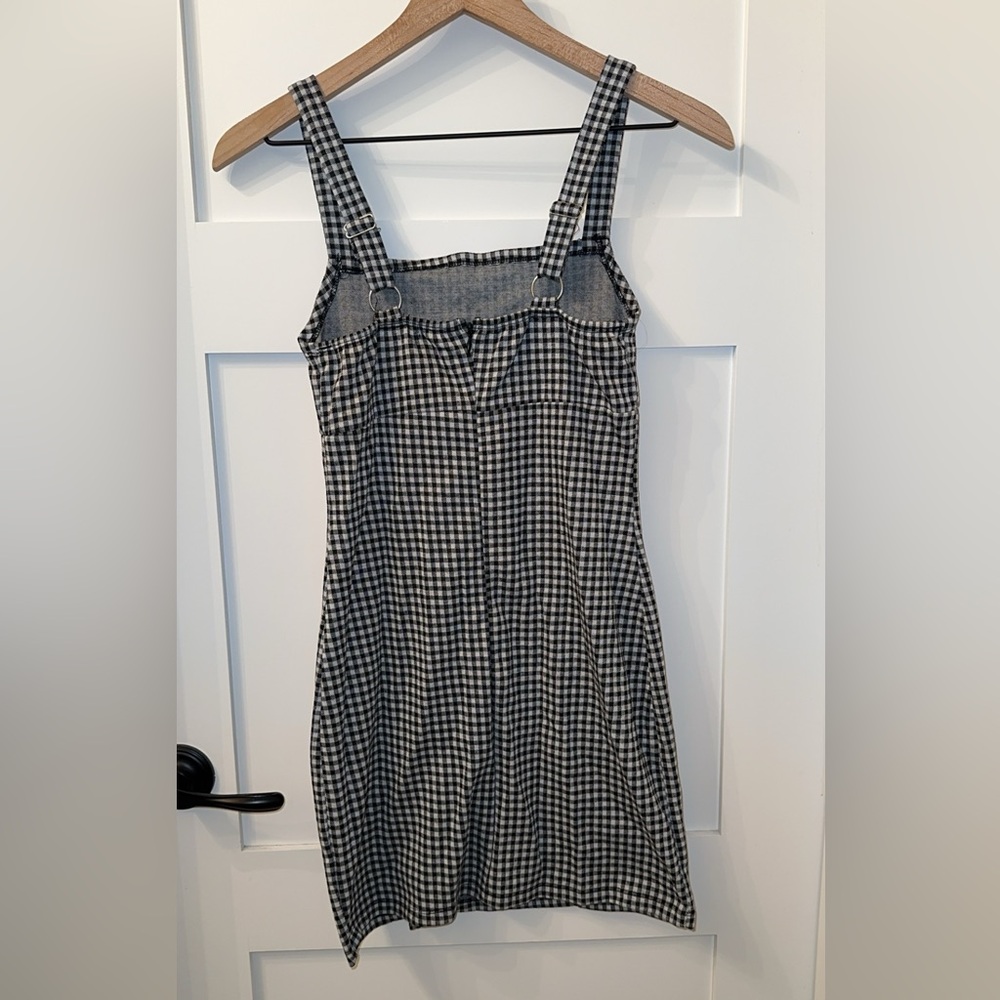 Plaid or checkered mini body con dress. Brand good luck gem. Size S